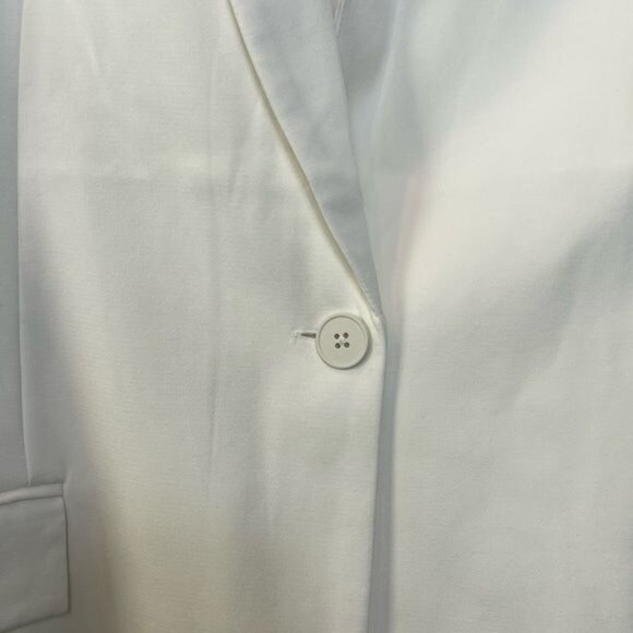 The Drop Womens Blake White Ivory Long Blazer Single Button NWT Size Large - Picture 8 of 14
